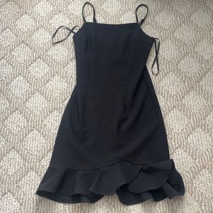 Black fitted dress